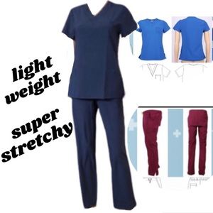 003 B/S Scrub Set Stretchable Navy Blue MEDIUM
